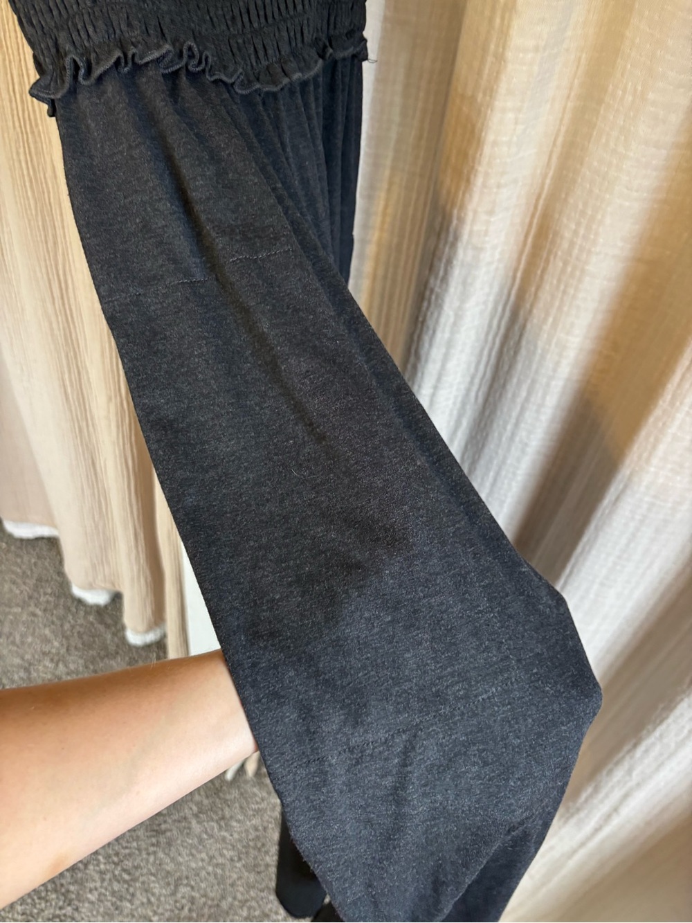 Natural Life Smocked Wide Leg Jumpsuit- XS - Picture 5 of 9